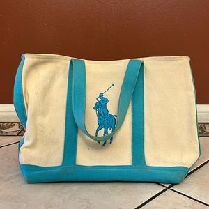 Ralph Lauren canvas tote - blue